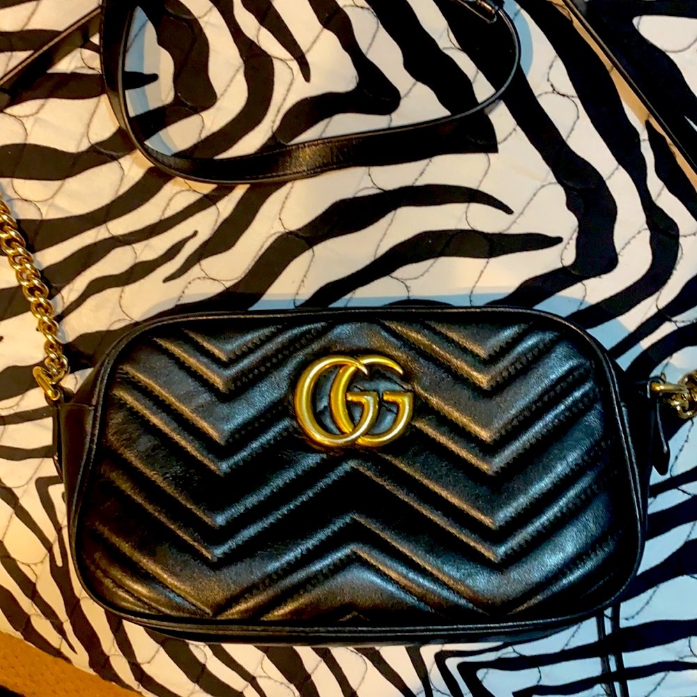 GG Marmont small matelassé shoulder bag